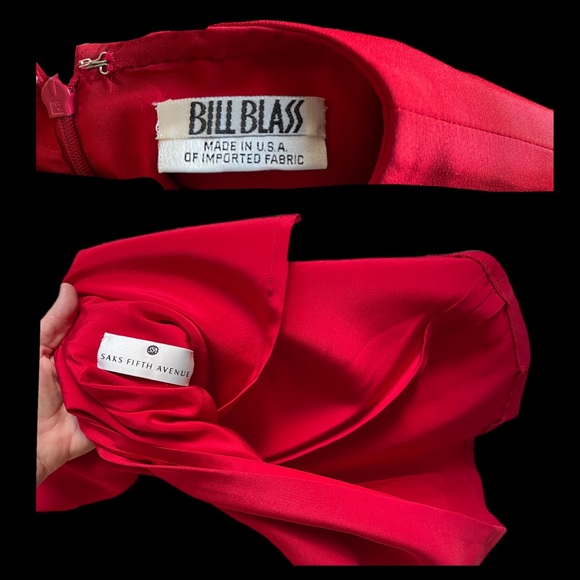 Vintage Bill Blass Saks Fifth Ave Dress 4 XS Pristine! Christmas party couture - Picture 3 of 12